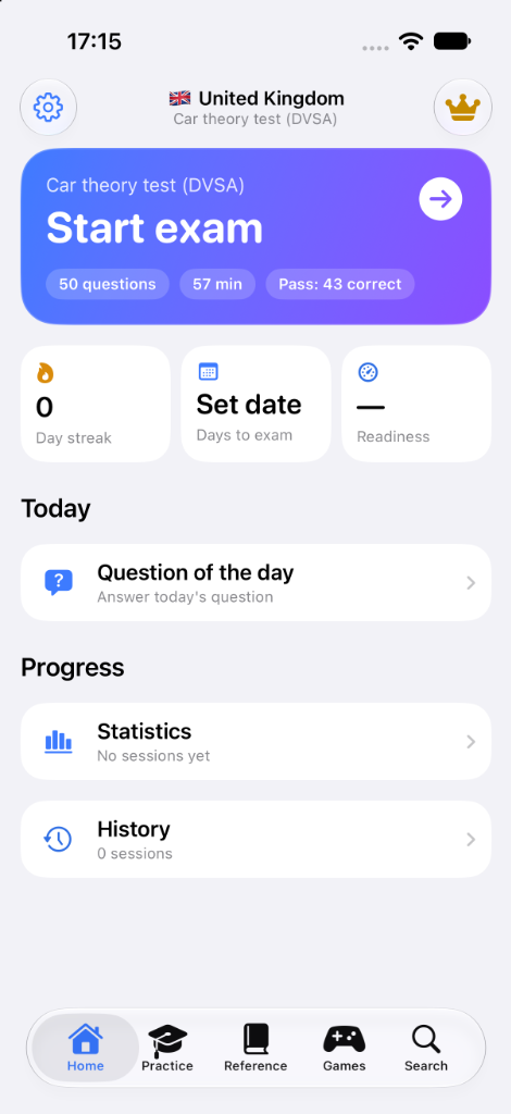 Driving Theory Smart Dashboard and Readiness